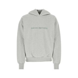 1989 STUDIO Lehman Brothers Embroidered Hoodie Men GREY Sweaters & Cardigans